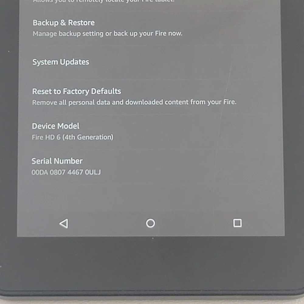 Amazon Fire HD 6 4th Generation 8GB Wi-Fi Tablet 6